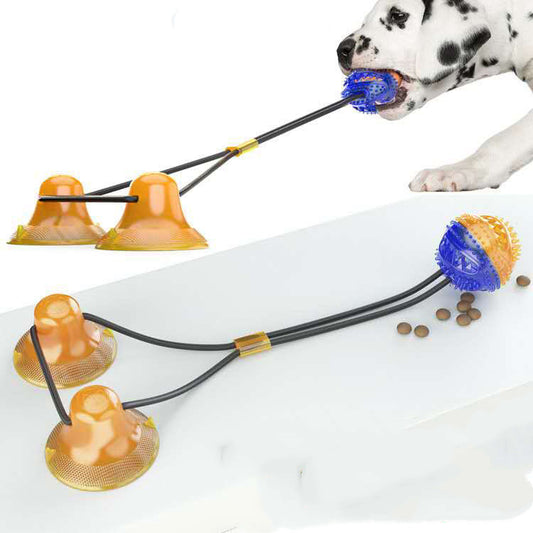 Suction Cup Pets Toys. Tug of War Game for You Pup. Stress-relief, Teeth Grinding