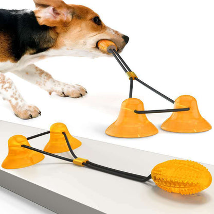 Suction Cup Pets Toys. Tug of War Game for You Pup. Stress-relief, Teeth Grinding