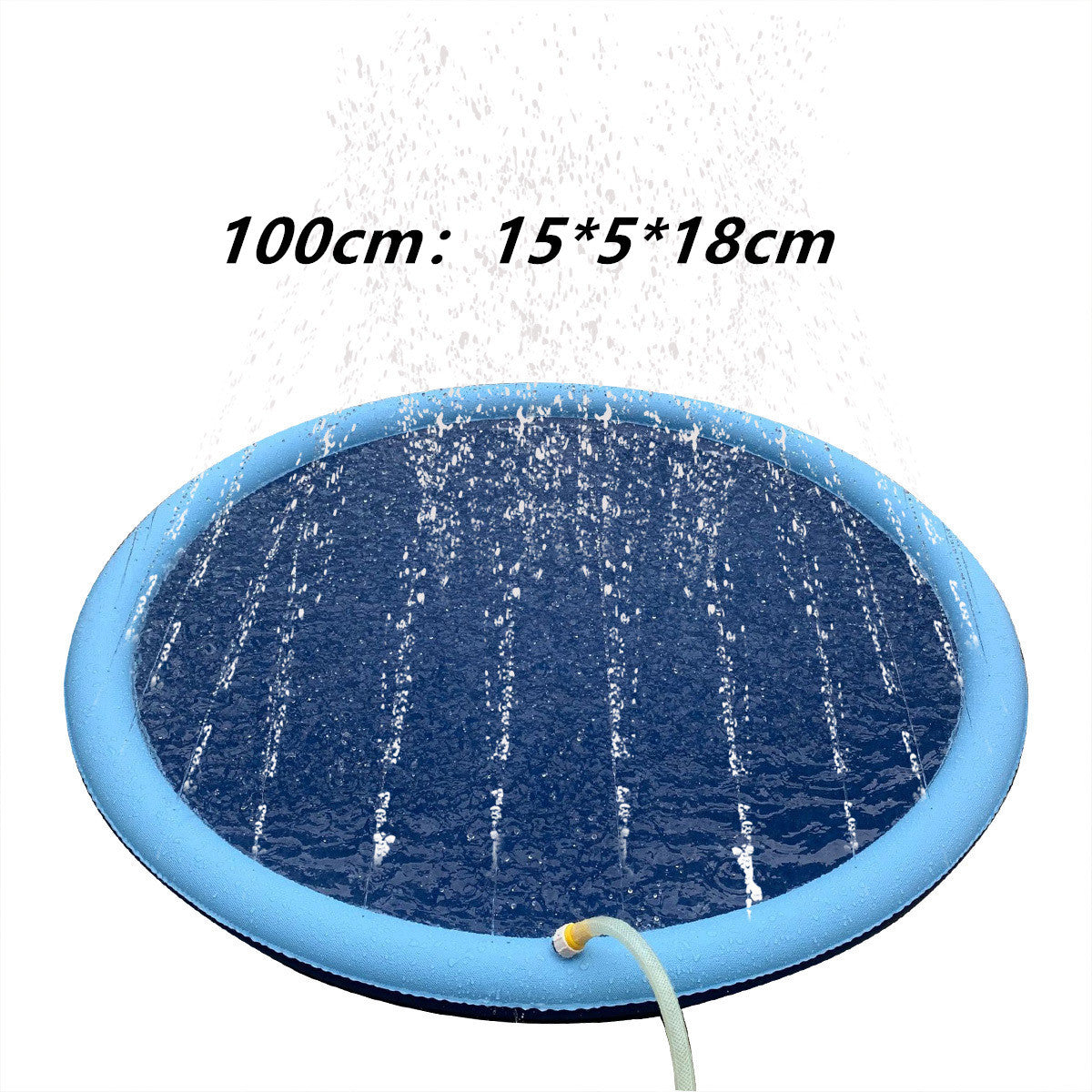 Non-Slip Splash Pad For Kids And Pet Dog. Pool Summer Outdoor Water Toys Fun Backyard Fountain Play Mat